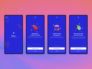 Modern receipt management app 