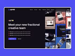 Sprintli Website Redesign on Framer