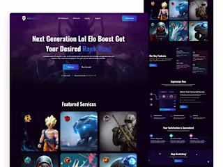 Game Booster: Website UI Design in Figma