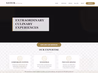 QA of Catering Business Website