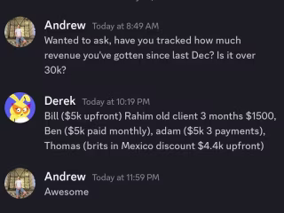20k+ in the first 6 weeks