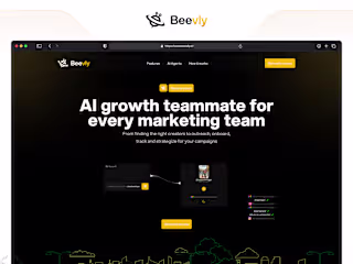 Beevly Landing Page Design and Development