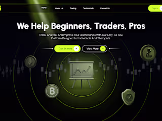 Crypto Currency Landing Page UI Design