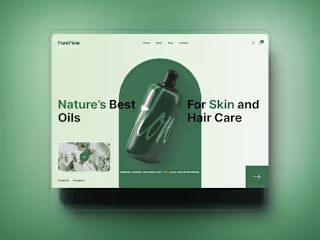 Oil E-commerce Web Design 