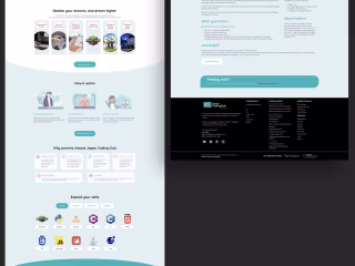 Responsive Website for Kids Coding Mentoring Service