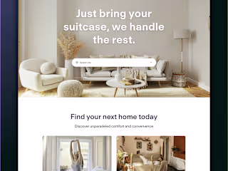 Website design of an accommodation platform for digital nomads