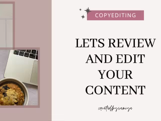Copyediting and reviewing