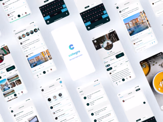 Collegro. - A College Social Media Mobile App - UI UX Design