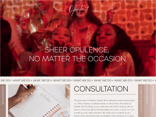 Squarespace Website for an Event Planning Business
