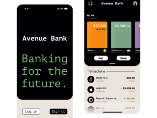 Avenue Bank - TradFi & DeFi App Concept