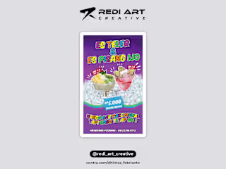Design Banner Promotion Es Teler & Pisang Ijo