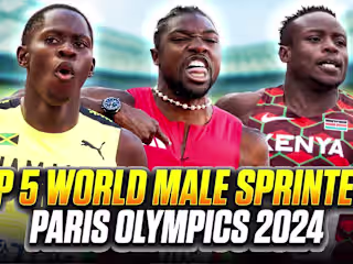 Top 5 Male Sprinters: Paris Olympics 2024 - YouTube