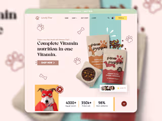 Website Design for Pet Food Brand