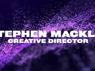 Stephen Macklin, Creative Director