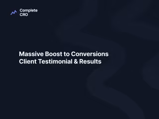 Huge Boost in Conversion Rates | Client Testimonial Video