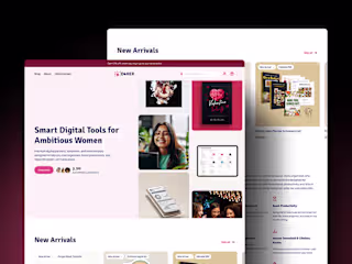 Digital 4 Her E-commerce Landing Page