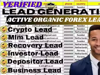 I will Getyou live forex crypto leads from your targeted country