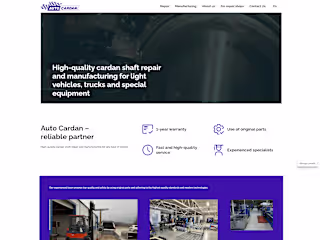Custom WordPress for A Cardan Repair Shop