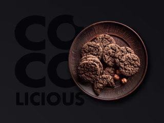 Cocolicious Cookies Logo + Packaging