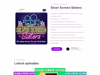 Podcast Website for "Silver Screen Sisters" 