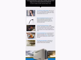 Staying Safe After a Storm Email