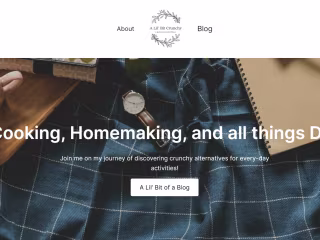 A Lil Bit Crunchy - Wordpress Blog