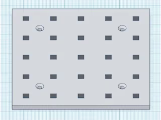 Customizable Magnetic Pegboard SCAD design
