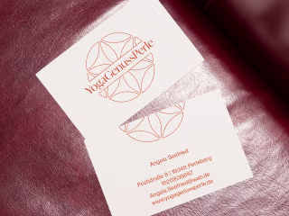 Corporate identity for a yoga studio on Behance