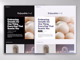 EnjoyableStuff - Blog Framer Template