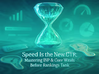 Speed Is the New CTR: Mastering INP & Core Web Vitals Before Rankings Tank