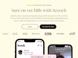 Scooch page build in Replo