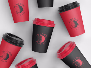 THE RED MOON COFFEE SHOP ::  Branding and logo