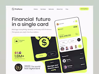 online banking website ui ux design