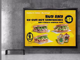 "Buy any of our hot sandwiches and a Moo’d Whirlie" :: Behance