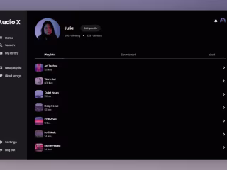 Music streaming application