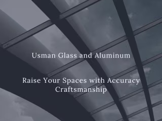 Copywriting for a Glass Architecture Company 