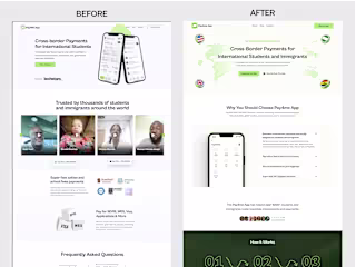 Landing Page Redesign for Pay4Me’s Global Payment Platform
