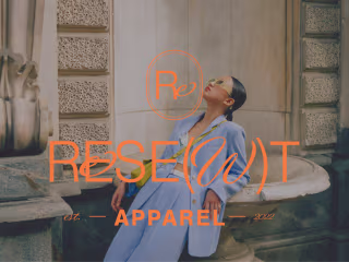 Rese(w)t Apparel brand identity