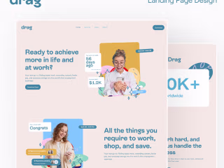 Drag - Landing Page Design 