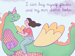 Sant Jordi animated dragon - GIF