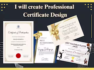 Professional Certificate Design