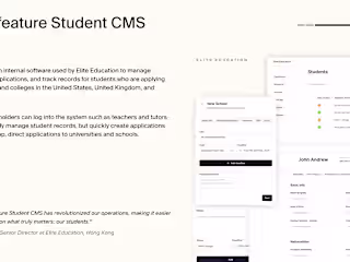 High-Feature Student CMS
