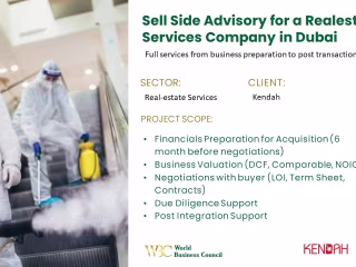 Sell Side Advisory for a Real Estate Services Company in Dubai …