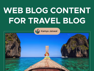 Web Blog content for Travel Blog