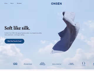 Onsen Landing Page