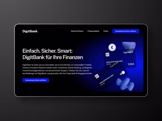 "DigitBank" Framer Presentation Website