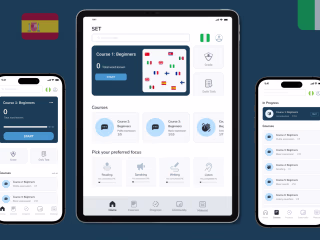SET mobile app and responsive website app