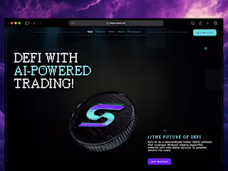 AI powered DeFI Website (Landing Page) - Framer/Design/Branding