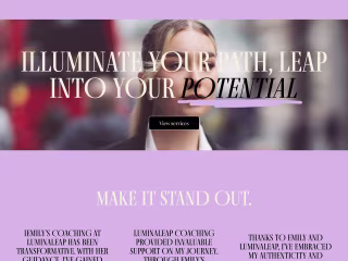 LuminaLeap Coaching Website