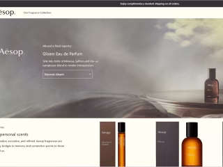 Aesop Inspired Shopify Website (Next.js)